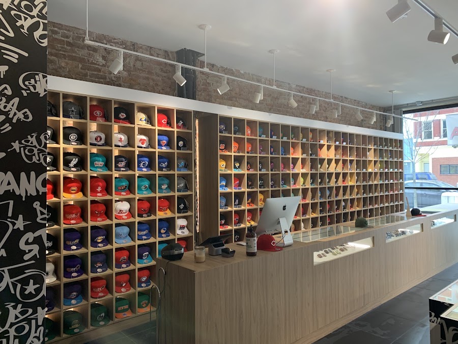 Capanova U.S.A. storefront and hat wall