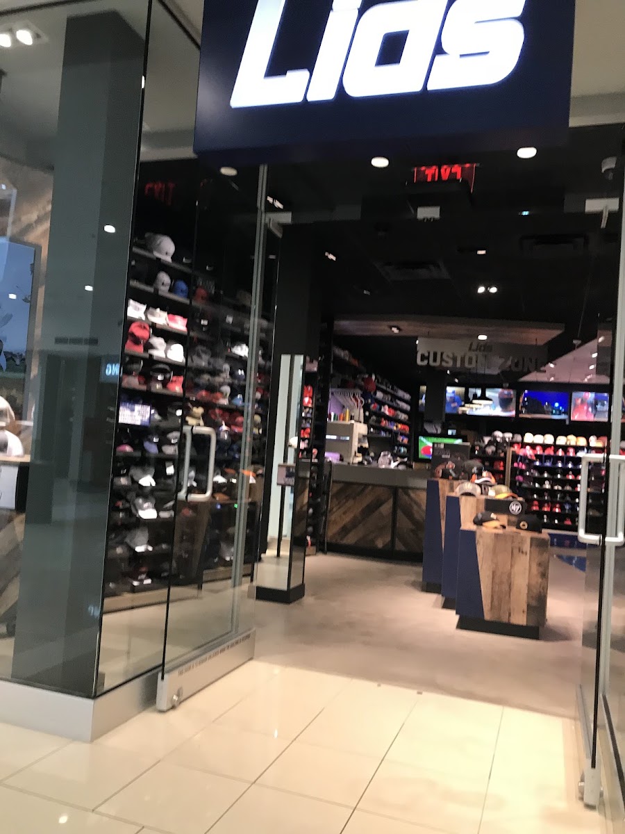 Lids storefront and hat wall