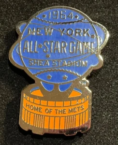 1964 MLB All-Star Game action at Shea Stadium with packed crowd