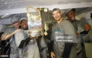 2003 World Series action between New York Yankees and Florida Marlins at Yankee Stadium
