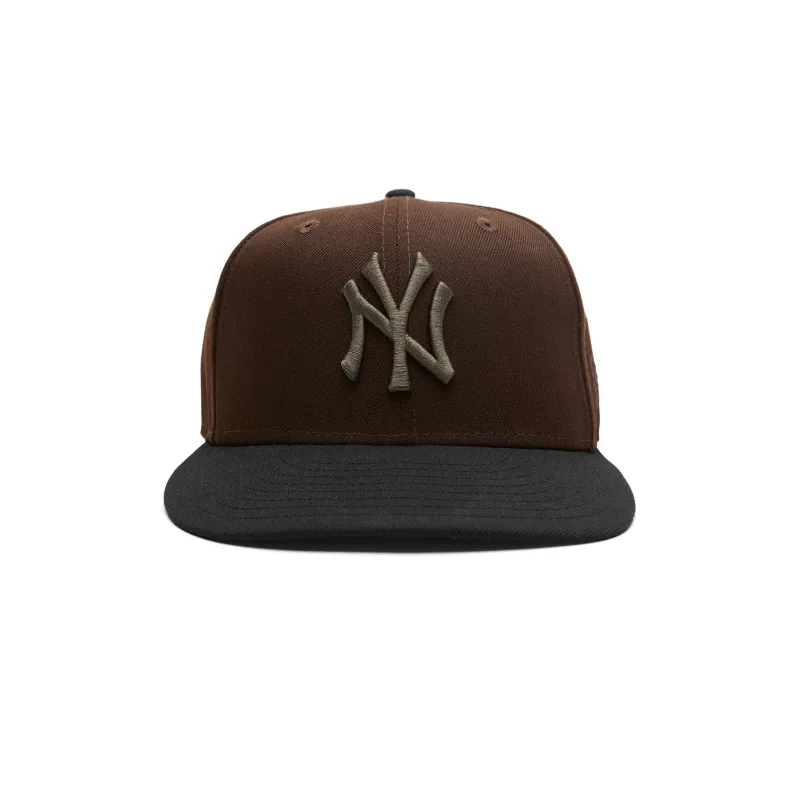 New Era New York Yankees fitted hat Burnt Wood/Black colorway - Joe Freshgoods Drops Sleek Yankees Fitted in Burnt Wood Colorway