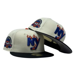 New Era New York Islanders fitted hat black, white, chrome colorway - New Era Drops Sharp Islanders Fitted with 40th Anniversary Chrome Details