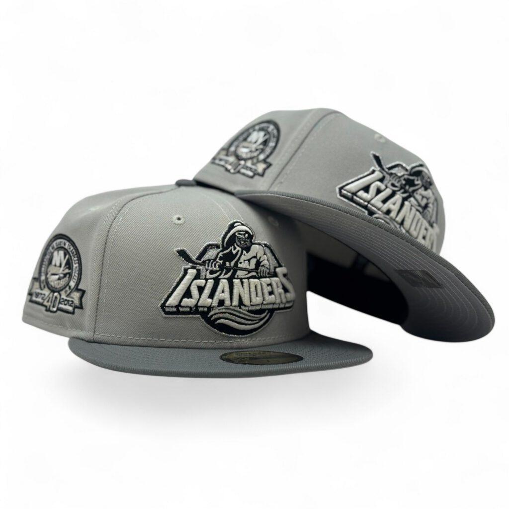 New Era New York Islanders fitted hat gray colorway - New Era’s Islanders 40th Anniversary Fitted Celebrates Hockey History in Gray
