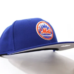 New Era New York Mets fitted hat Blue Gray Under Brim colorway - New Era Drops Clean Mets Fitted with Classic 1962 Throwback Style