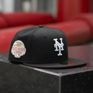 New Era New York Mets fitted hat black, red, scarlet colorway - New Era Mets 2013 All-Star Game Fitted Drops in Clean Black & Red