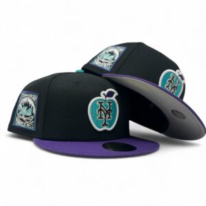 New Era New York Mets fitted hat black colorway - New Era Drops Special Mets Fitted with 25th Anniversary Apple Logo
