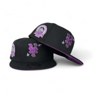 New Era New York Mets fitted hat black, purple colorway - New Era Drops Fresh Mets Fitted with Vintage Shea Stadium Patch