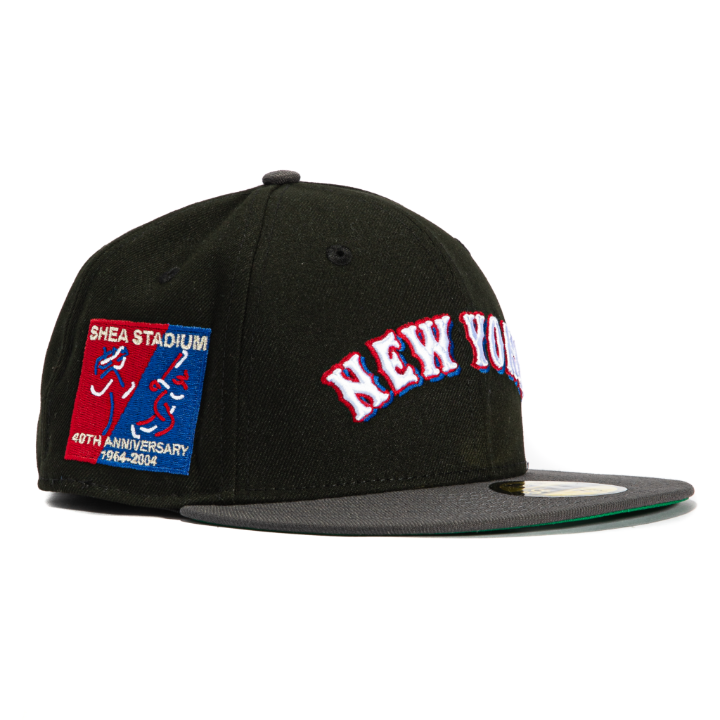 New Era New York Mets fitted hat Black, Graphite colorway - Miracle Mets Legacy Fitted: New Era’s 40th Anniversary Stadium Patch Celebrates Championship History