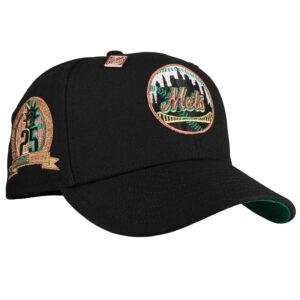New Era New York Mets fitted hat black, green, copper colorway - New Era Drops Fresh Mets Fitted with 25th Anniversary Copper Circle