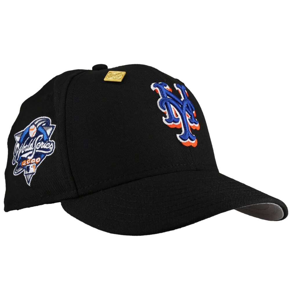 New Era New York Mets fitted hat black, grey colorway - New Era Drops Clean Mets Fitted with 2000 World Series Patch