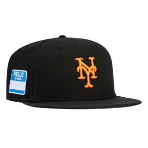 New Era New York Mets fitted hat Black, Orange colorway - New Era Drops Fresh Mets Fitted with ‘My Name Is’ Patch