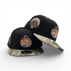 New Era New York Mets fitted hat black, green, kelly green, real tree colorway - 50th Anniversary Fitted: New Era Drops Mets Spring Training Tribute with Realtree Visor