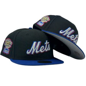 New Era New York Mets fitted hat black, blue, royal colorway - New Era Drops Clean Mets Fitted with 1964 All Star Game Patch