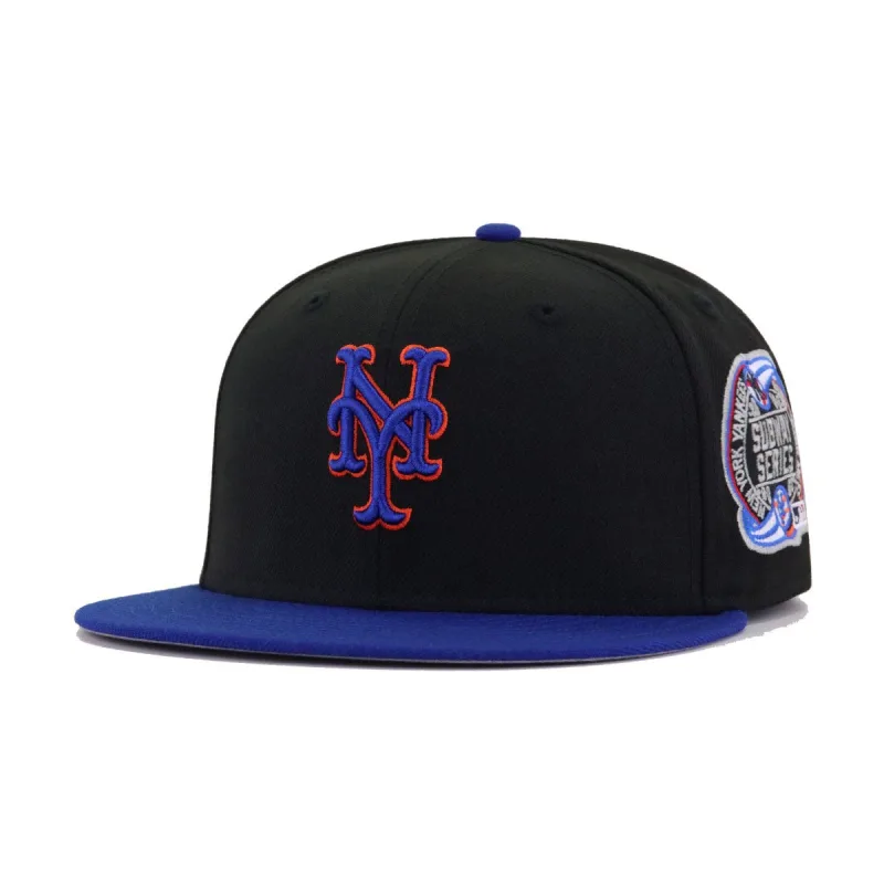 New Era New York Mets fitted hat black, blue, orange, royal colorway - New Era Drops Fresh Mets Fitted with Subway Series Patch