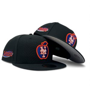 New Era New York Mets fitted hat black colorway - New Era Drops Clean Mets Fitted with Iconic Seinfeld Apple Logo