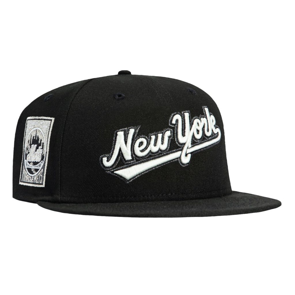 New Era New York Mets fitted hat Black, White colorway - Miracle Mets Legacy Fitted: New Era’s Glow-in-the-Dark 25th Anniversary Tribute
