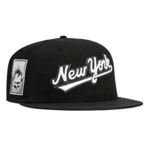 New Era New York Mets fitted hat Black, White colorway - Miracle Mets Legacy Fitted: New Era’s Glow-in-the-Dark 25th Anniversary Tribute