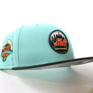 New Era New York Mets fitted hat Blue Tint Seaweed Gray Under Brim colorway - 50th Anniversary Fitted: New Era Celebrates Mets’ Historic 1962 Debut Season