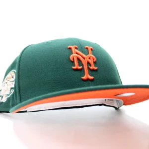 New Era New York Mets fitted hat Dark Green Orange Under Brim colorway - Citi Field Classic Fitted: New Era’s 2013 All-Star Game Mets Tribute