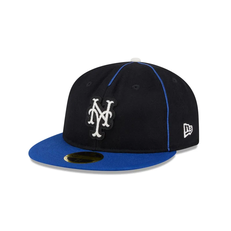New Era New York Mets fitted hat - New Era Drops Clean Mets Fitted with Retro Felt Logo