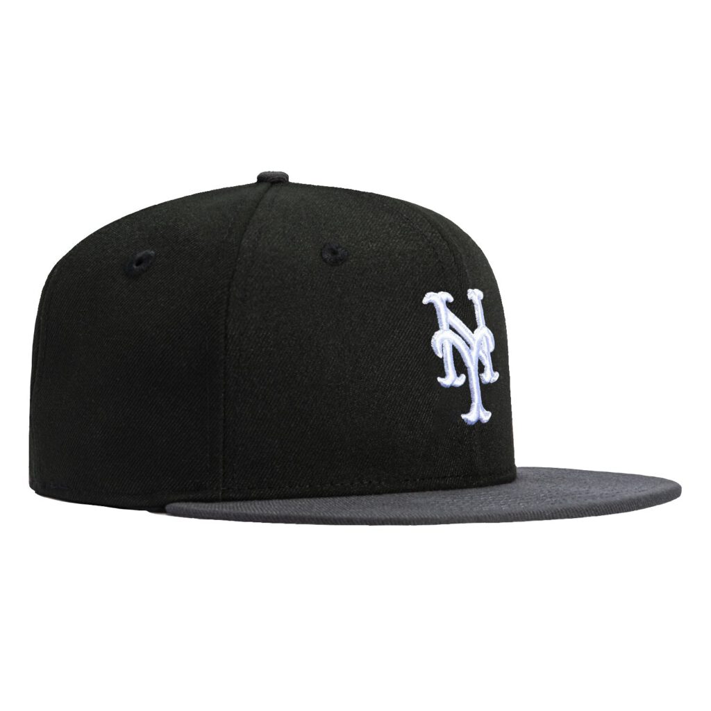 New Era New York Mets fitted hat Black, Graphite colorway - New Era Drops Clean Mets Fitted in Sleek Black and Graphite