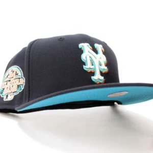 New Era New York Mets fitted hat GITD Navy Aqua Under Brim colorway - Citi Field Midsummer Classic Fitted: New Era’s 2013 All-Star Game Mets Drop