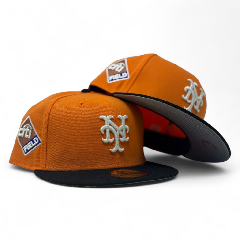 New Era New York Mets fitted hat black, orange colorway - New Era Drops Glow-in-the-Dark Mets Fitted with Citi Field Logo