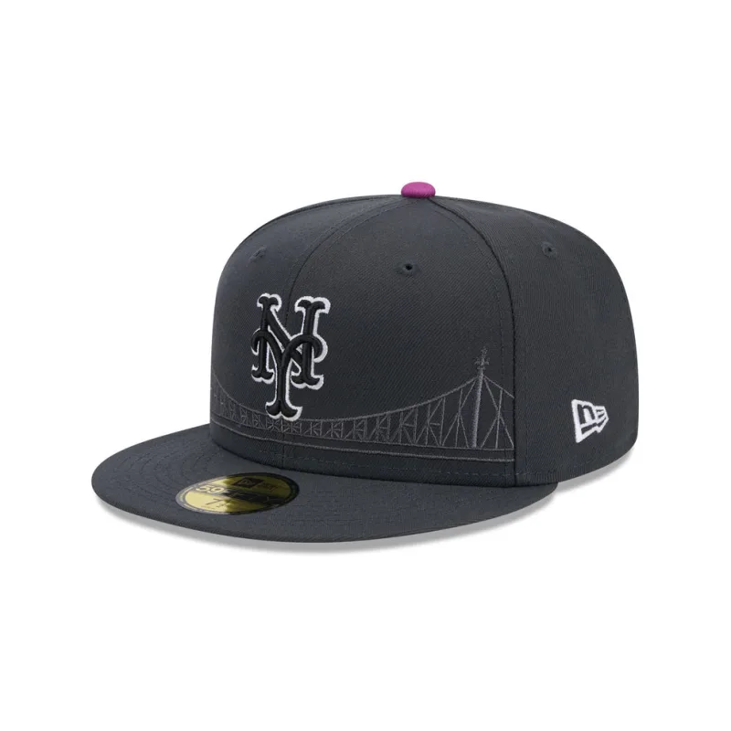 New Era New York Mets fitted hat gray, graphite colorway - New Era’s Graphite Mets City Connect Fitted Delivers Clean Minimalist Vibes