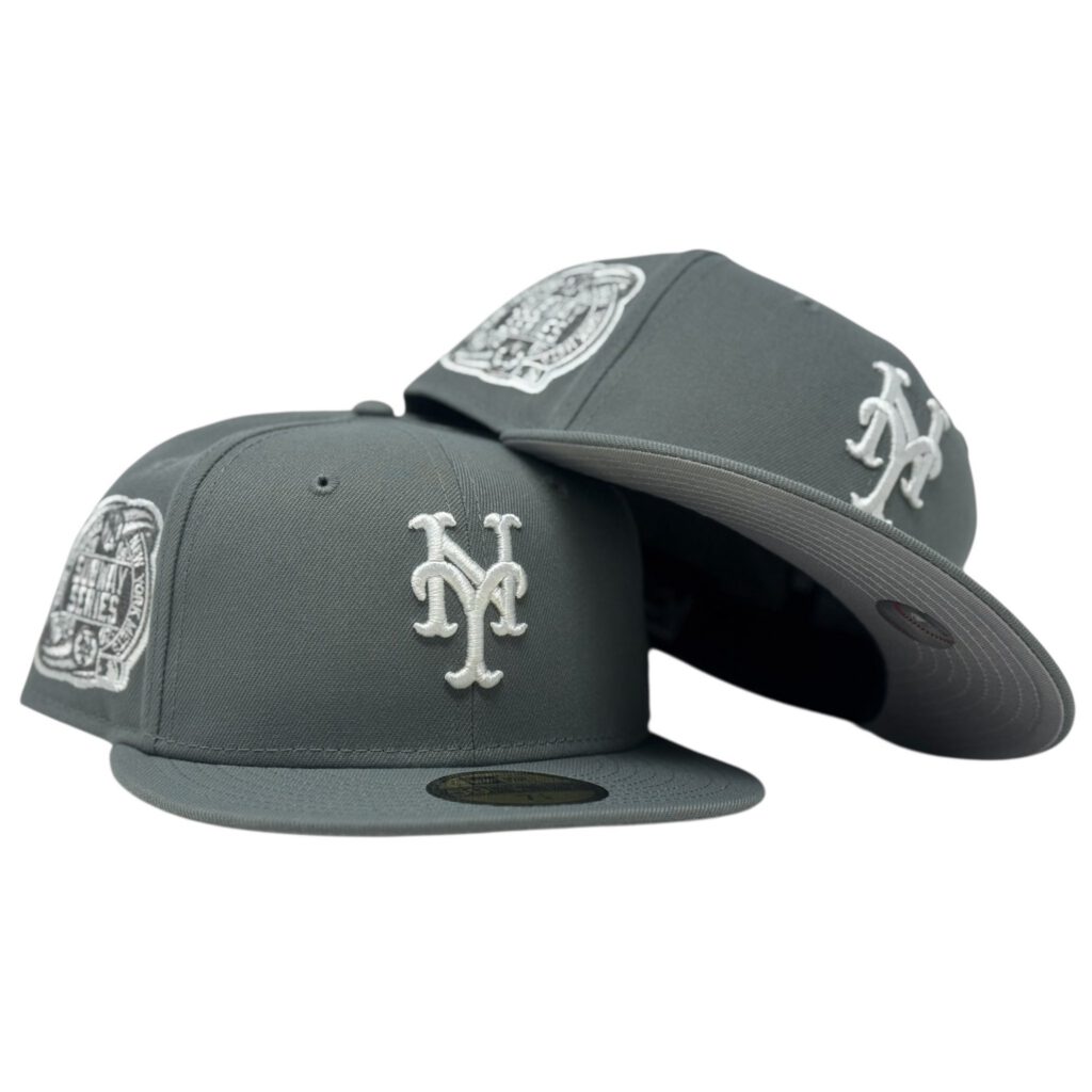 New Era New York Mets fitted hat gray colorway - New Era Drops Clean Mets Fitted with Subway Series Patch