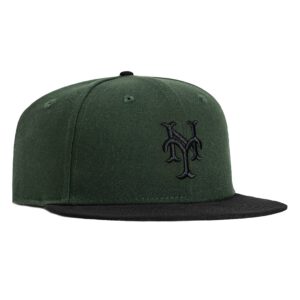 New Era New York Mets fitted hat Green, Black colorway - New Era Drops Clean Mets Fitted in Fresh Green and Black Colorway