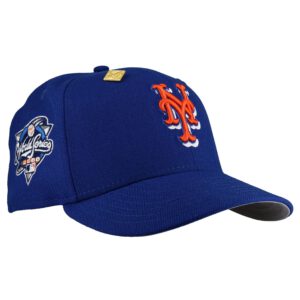 New Era New York Mets fitted hat grey, blue, royal colorway - New Era Drops Clean Mets Fitted with 2000 World Series Patch