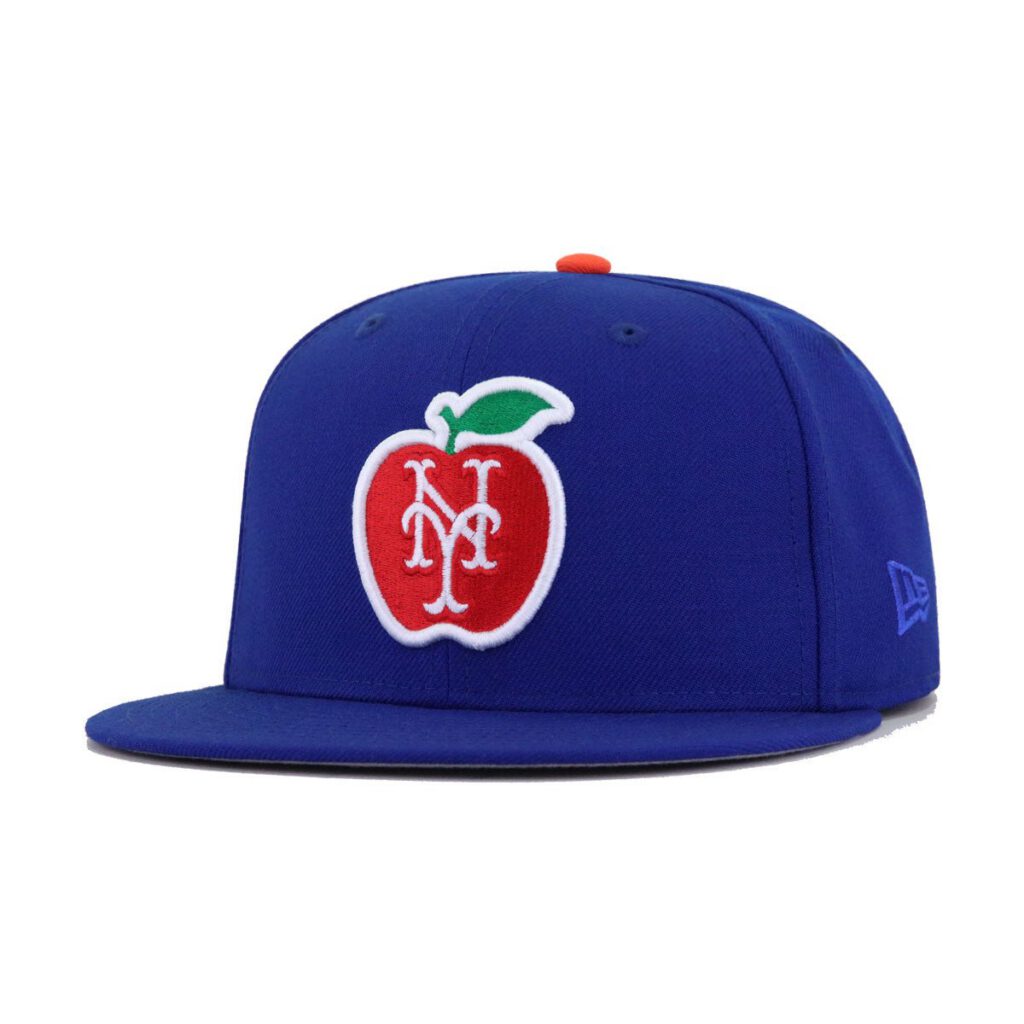 New Era New York Mets fitted hat red, blue, green, orange, royal colorway - New Era’s Mets Apple Fitted Brings NYC Vibes in Light Royal Blue