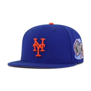 New Era New York Mets fitted hat blue, orange, royal colorway - New Era Drops Fresh Mets Fitted with Subway Series Side Patch