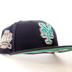New Era New York Mets fitted hat Navy Black Emerald Under Brim colorway - Miracle Mets Fitted: New Era’s Navy 40th Anniversary Commemorates 1962 Franchise Birth