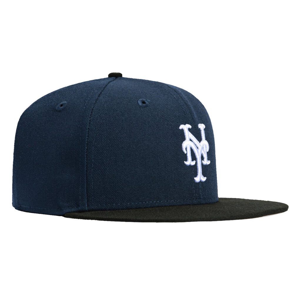 New Era New York Mets fitted hat Navy, Black, White colorway - New Era Drops Clean Mets Fitted in Classic Navy Colorway