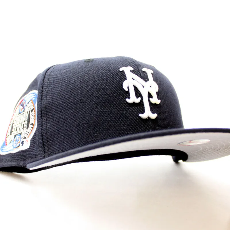 New Era New York Yankees fitted hat Navy Grey Under Brim colorway - New Era Drops Clean Mets Fitted Commemorating 2000 Subway Series
