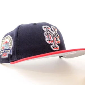 New Era New York Mets fitted hat Navy Pinot Gray Under Brim colorway - New Era Drops Clean Mets Fitted Honoring Shea Stadium