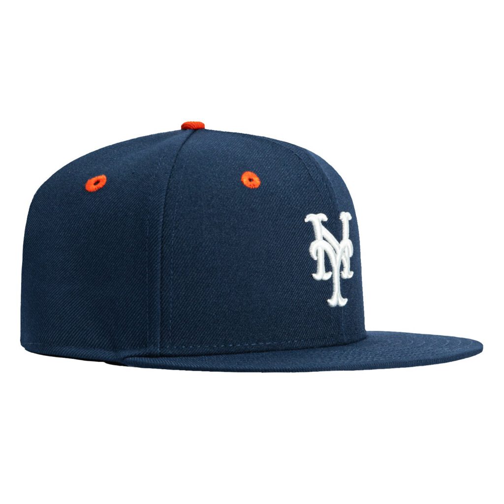 New Era New York Mets fitted hat Navy, White, Orange colorway - New Era Drops Classic Mets Fitted in Team Colors