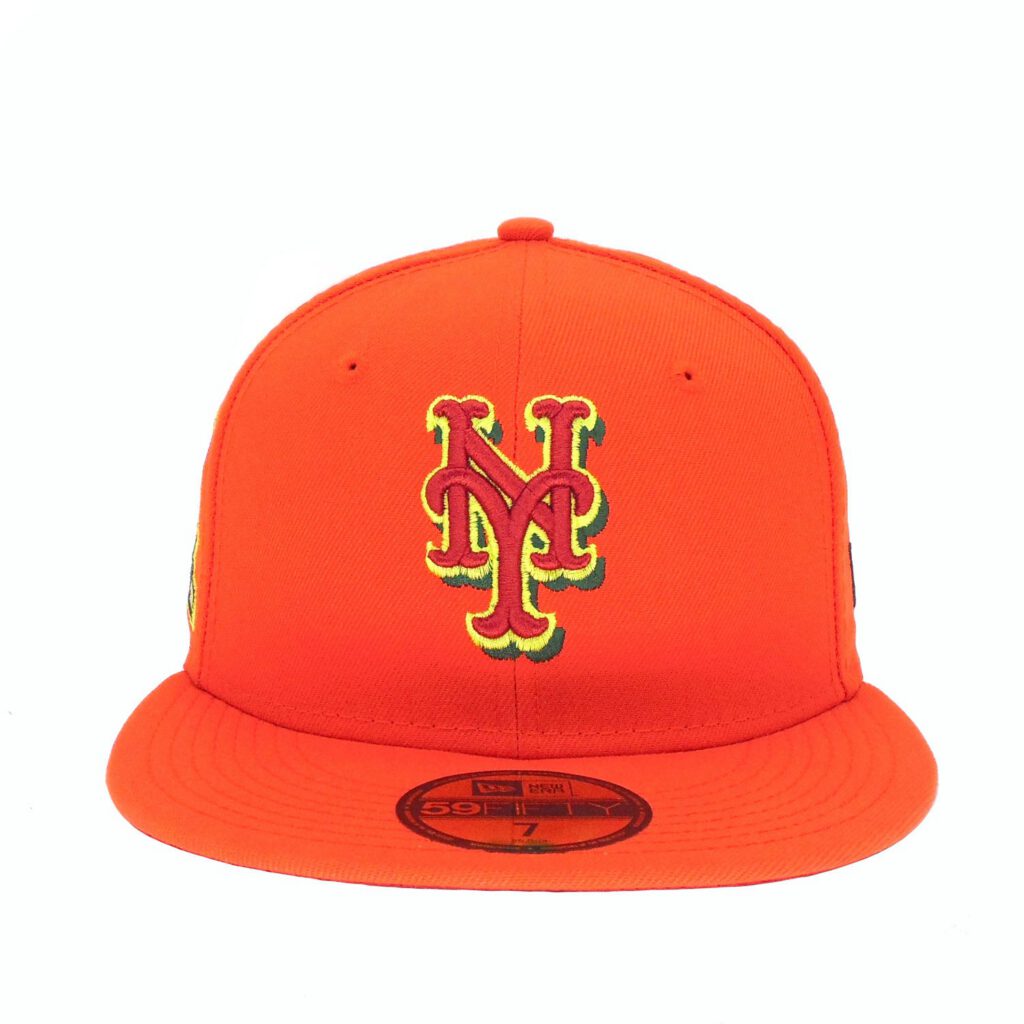 New Era New York Mets fitted hat Orange colorway - New Era Drops Bold Orange Mets Fitted for Summer Vibes
