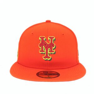 New Era New York Mets fitted hat Orange colorway - New Era Drops Bold Orange Mets Fitted for Summer Vibes