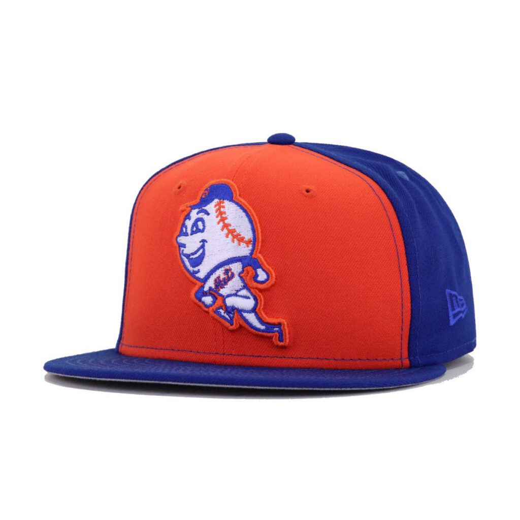 New Era New York Mets fitted hat blue, orange, royal colorway - New Era Drops Fresh Mets Fitted in Classic Orange and Royal Blue
