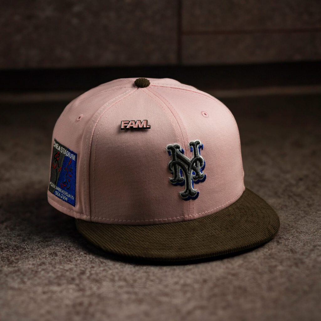 New Era New York Mets fitted hat gray, pink, walnut colorway - New Era Drops Fresh Mets Fitted in Pink Walnut Two-Tone