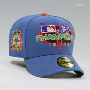 New Era New York Mets fitted hat red colorway - New Era Drops Vintage-Style Mets Fitted with 1986 World Series Patch