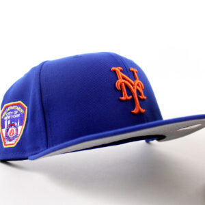 New Era New York Mets fitted hat Royal Blue Gray Under Brim colorway - New Era Drops Clean Mets Fitted Honoring NYC’s Bravest