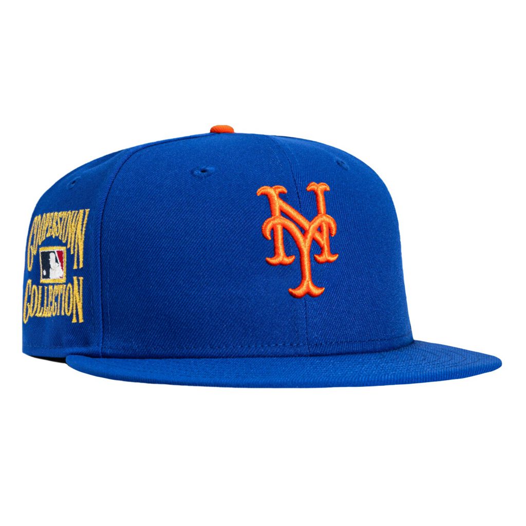 New Era New York Mets fitted hat Royal colorway - New Era Drops Clean Mets Fitted with Gold Cooperstown Patch