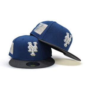 New Era New York Mets fitted hat gray, blue, black, gray bottom colorway - Shea Stadium 40th Anniversary Fitted: New Era Celebrates Mets’ Historic Home