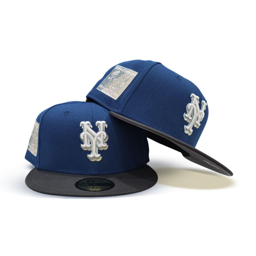New Era New York Mets fitted hat gray, blue, black, gray bottom colorway - Shea Stadium 40th Anniversary Fitted: New Era Celebrates Mets’ Historic Home