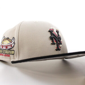 New Era New York Mets fitted hat Stone Corduroy Gray Under Brim colorway - New Era Drops Clean Mets Fitted in Stone Corduroy with Gray Under Brim