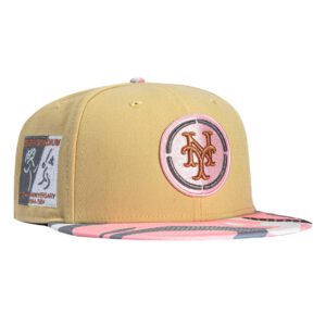 New Era New York Mets fitted hat Tan, Camo colorway - Miracle Mets Legacy Fitted: New Era’s 40th Anniversary Stadium Patch Drop