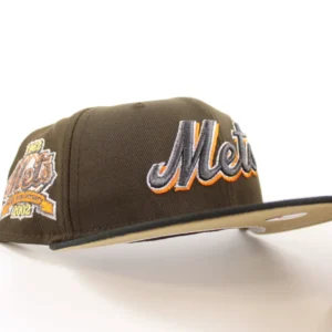 New Era New York Mets fitted hat Walnut Black Khaki Under Brim colorway - Miracle Mets Legacy Fitted: New Era’s 40th Anniversary Tribute Celebrates Franchise History
